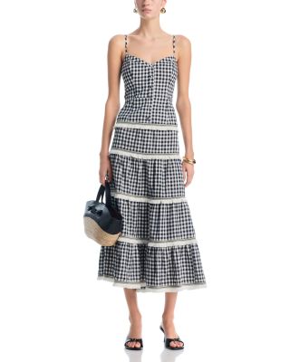 Gingham Top & Gingham Midi Skirt - Exclusive
