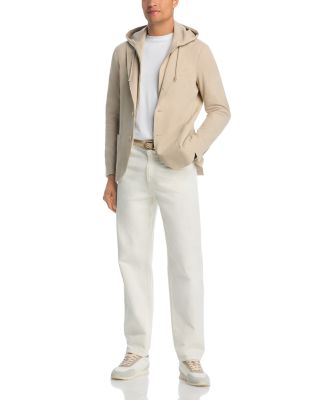 Cotton Pique Jersey Jacket & Removable Hood