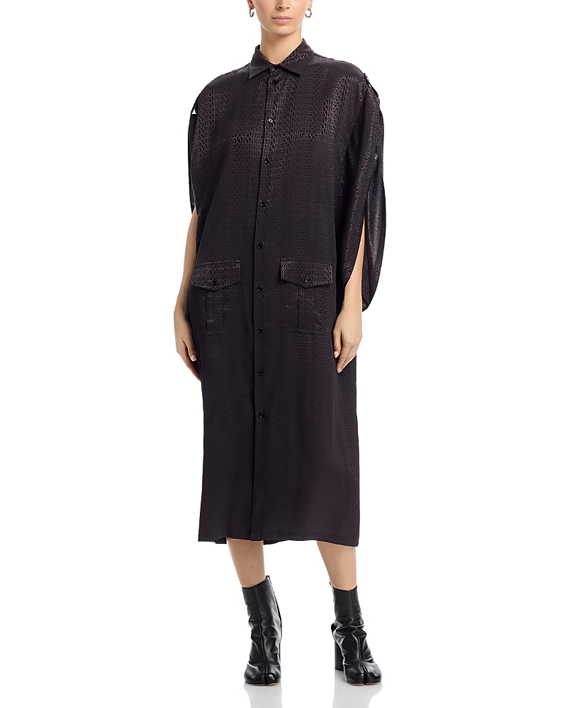 MM6 Maison Margiela Logo Midi Dress