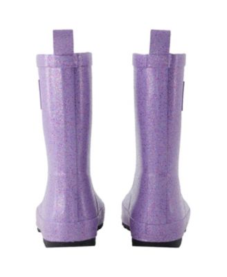  Unisex Rain Boots in Glitter Natural Rubber