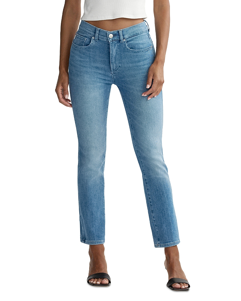 DL1961 Mara Straight Mid Rise Instasculpt Jeans in Provincetown