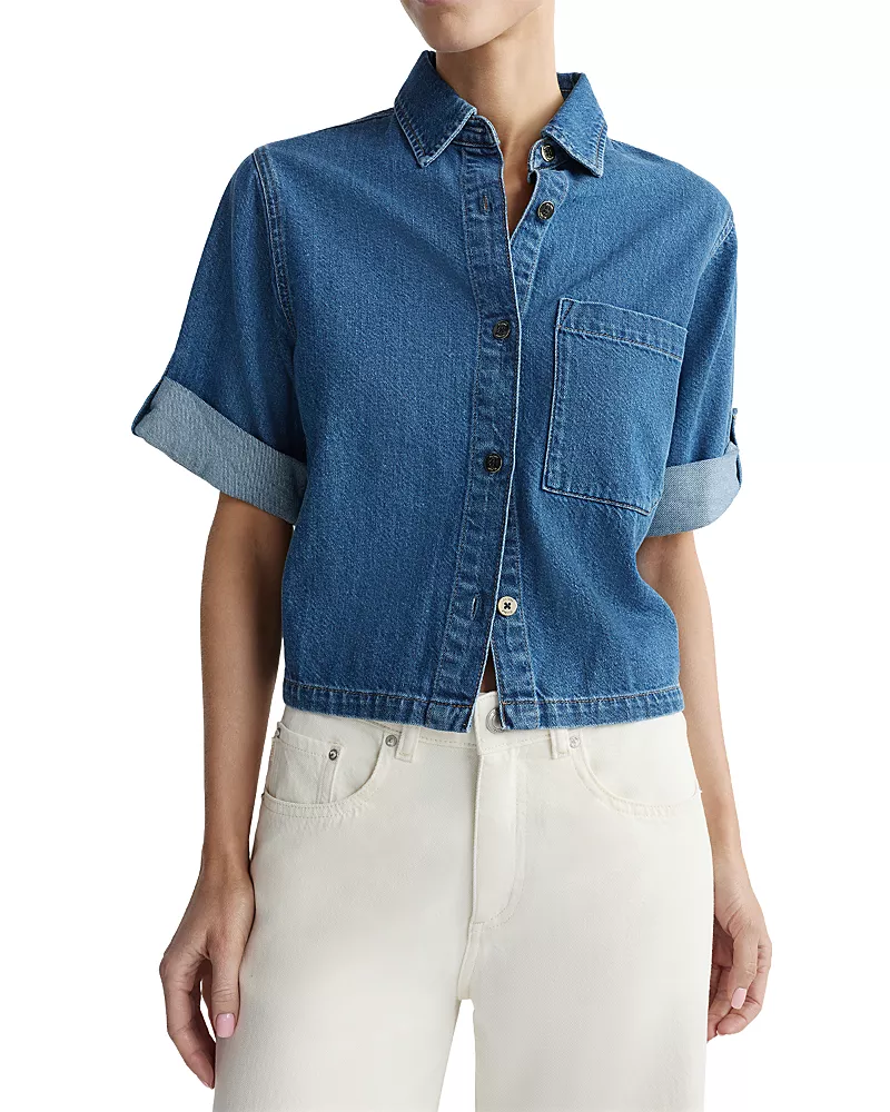 DL1961 Montauk Cuffed Short Sleeve Shirt