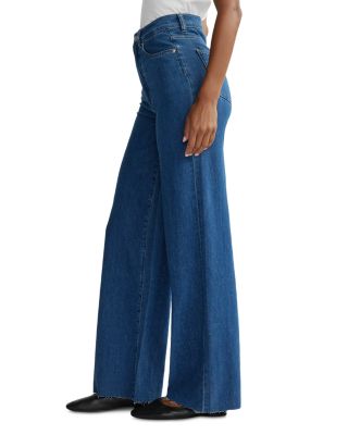 Hepburn High Rise Wide Leg Jeans in North Beach
