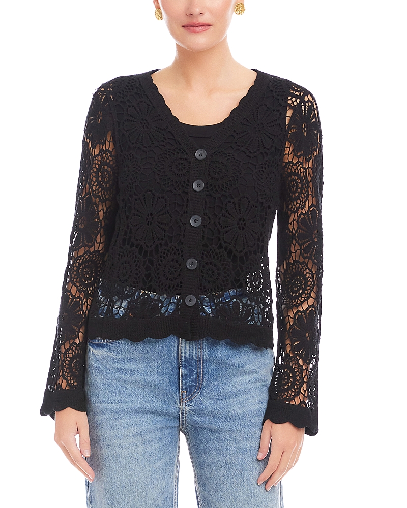 Fifteen Twenty Nelly Crochet Soft Jacket