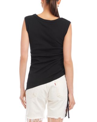 Tia Side Shirred Tank