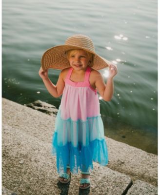  Girls' Sleeveless A-line Mesh Dress - Little Kid