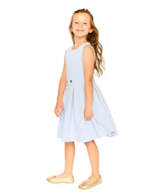  Girls' Sleeveless Neoprene Fitted Dress - Big Kid