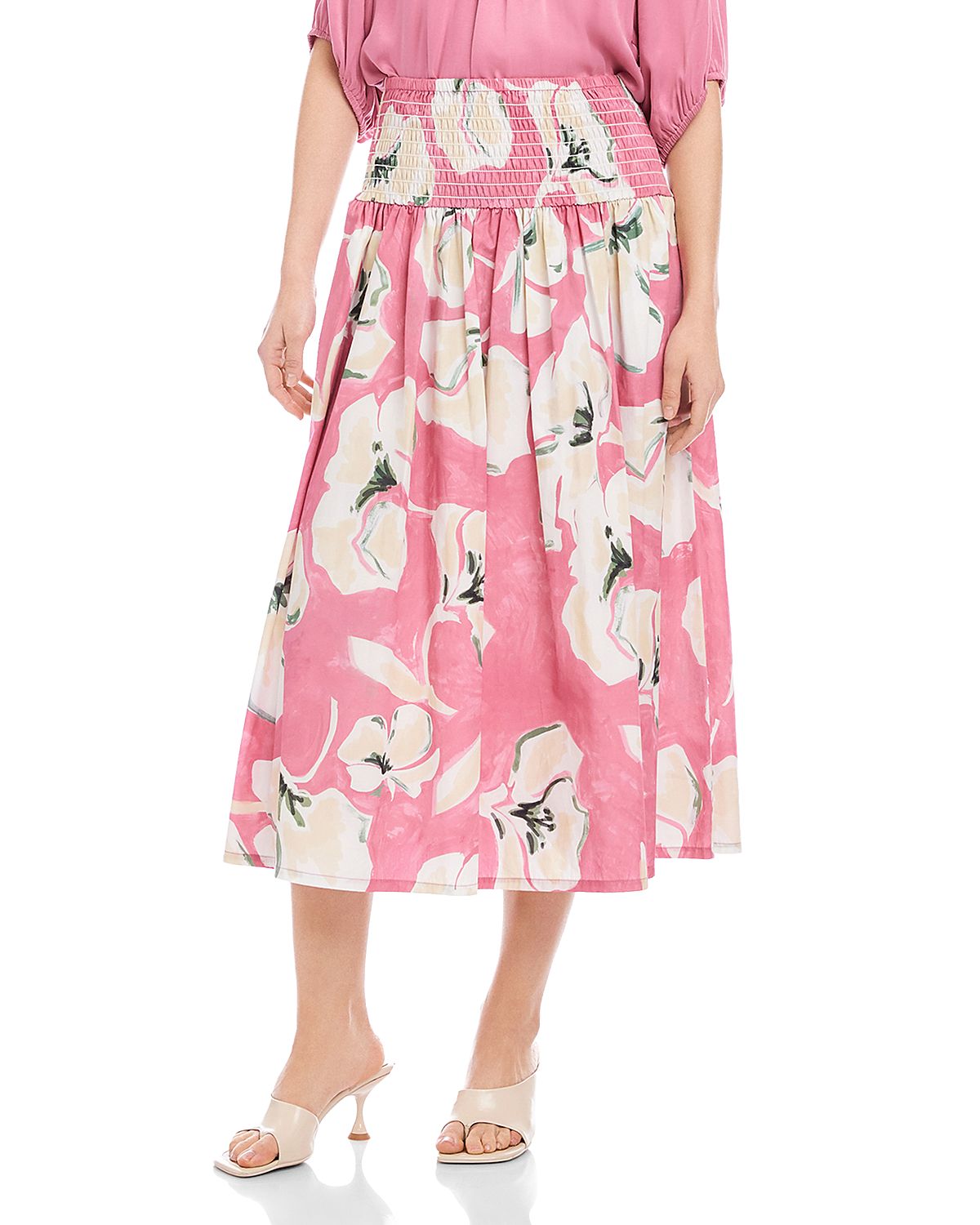 Fifteen Twenty Rhea Smocked Waist Skirt