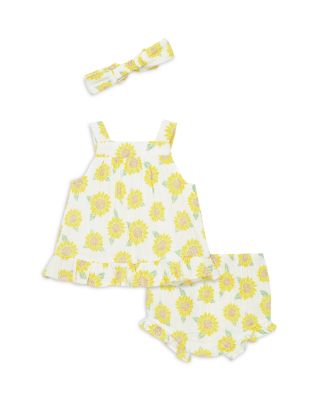Girls' Sunflower Sunsuit & Headband Set - Baby