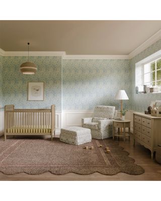 Crawford Pillowback Comfort Swivel Glider in Gingham