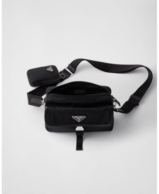 Re-Nylon and Saffiano Leather Shoulder Bag