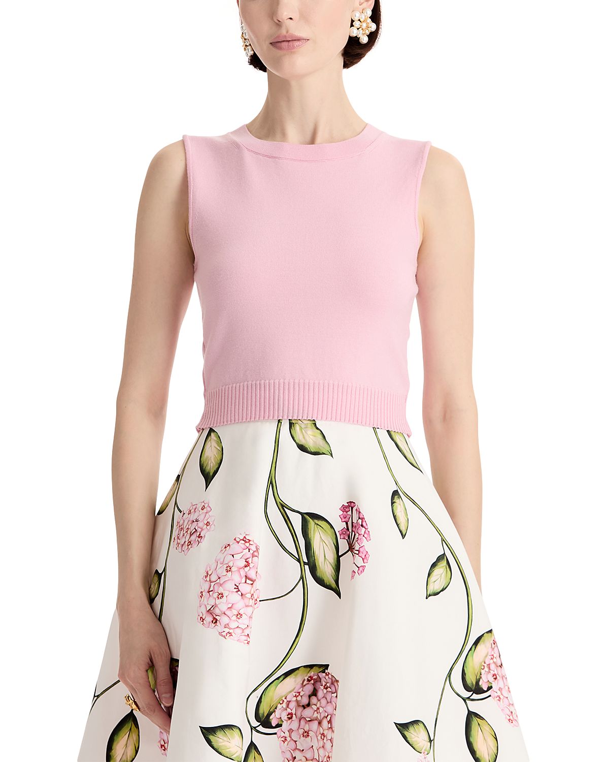 Oscar de la Renta Sleeveless Wool Sweater
