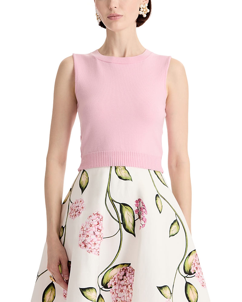 Oscar de la Renta Sleeveless Wool Sweater