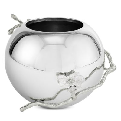 Silver Orchid Rose Bowl