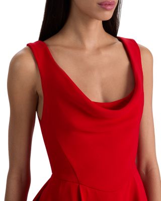 Estrella Drape Flare Dress