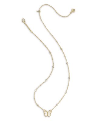 Cailey Butterfly Short Pendant Necklace, 19"