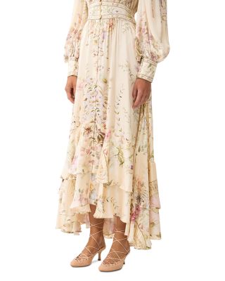 Silk Button Front Dress