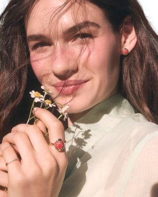 Ladybug Stud Earrings