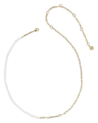Markie Half Chain Necklace, 21"