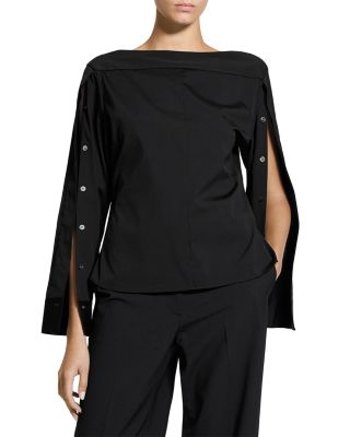 Open Sleeved Boat Neck Top  