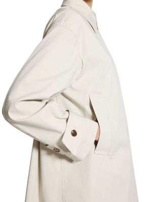 Sleek A Line Trench Coat