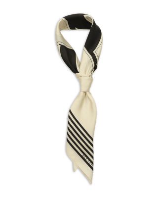 Collegiate Monogram Square Silk Scarf