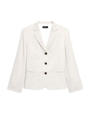 Shrunken Linen Blend Jacket 