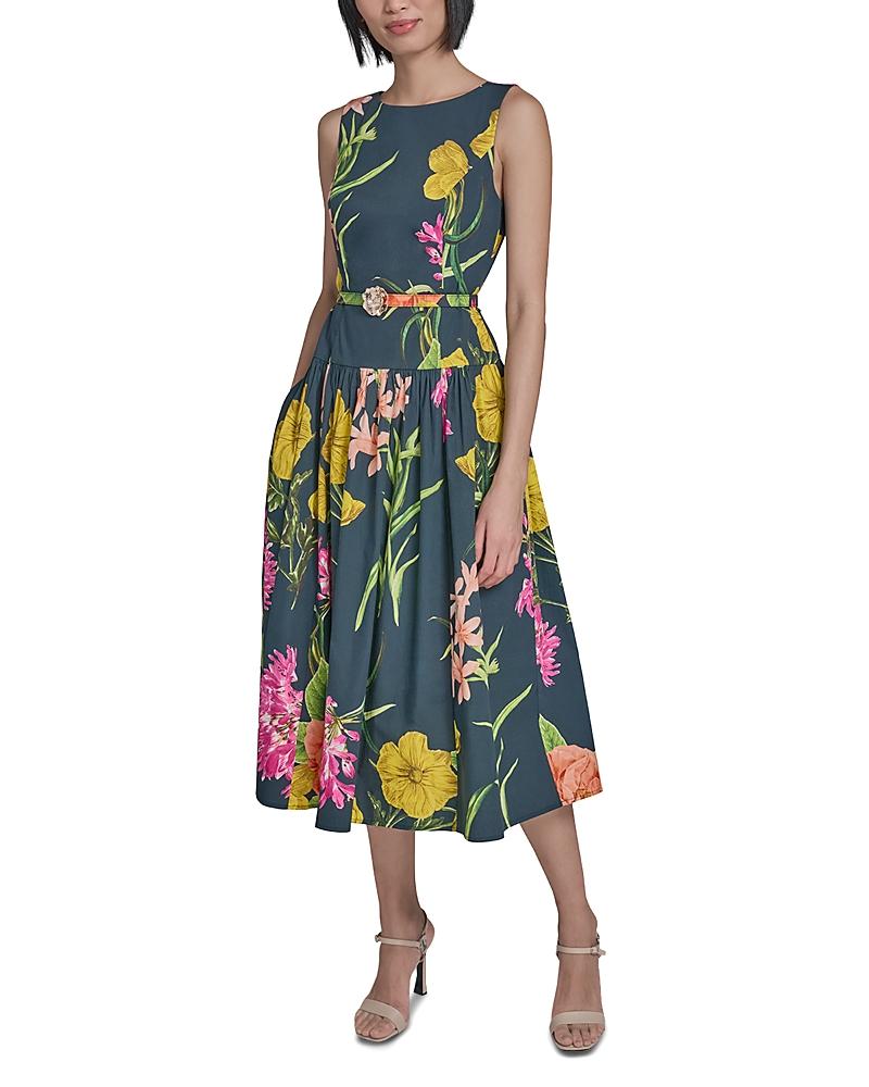 Karl Lagerfeld Paris Printed A Line Dress