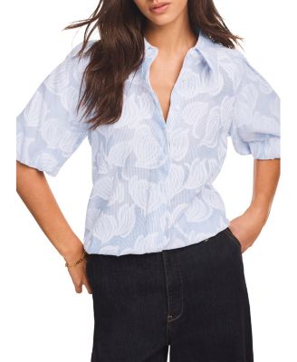  Women's Cotton Jacquard Striped Shirt