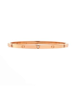  Small Love 6 Diamond Bracelet 18K Rose Gold and Diamonds
