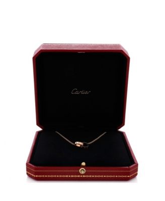  Love Interlocking Necklace 18K Rose Gold, 17.25"