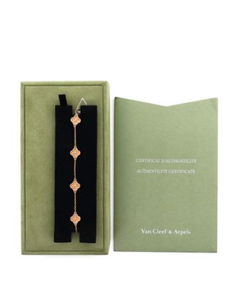  Sweet Alhambra 6 Motifs Bracelet 18K Rose Gold