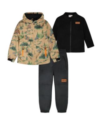 Boys' 3-in-1 Two-Piece Mid-Season Motocross Outerwear Set - Little Kid, Big Kid