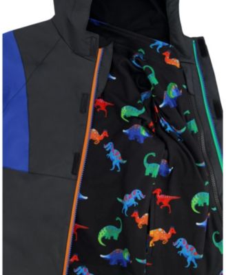 Boys' 3-in-1 Two-Piece Dinosaur Print Mid-Season Outerwear Set - Baby