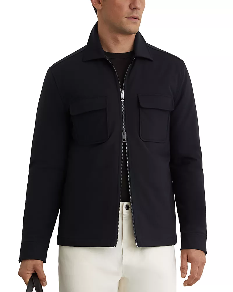 Reiss Wadded Zip Through Jacket