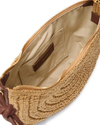 Harriet Raffia Effect Rope Style Leather Shoulder Bag
