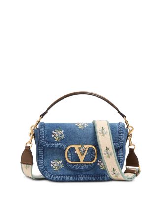ミュウ　ピジョット　イワーク サザンアイランド　記念パック Valentino Garavani Alltime VLogo Denim Shoulder Bag