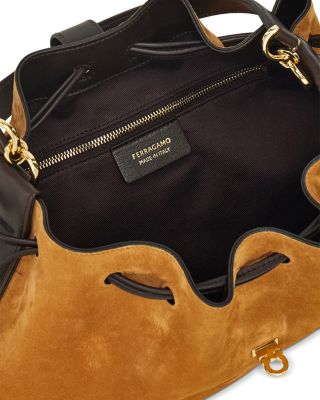 Hug Suede Bucket Bag