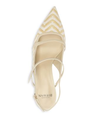 Women's Raffia Slingback Pumps