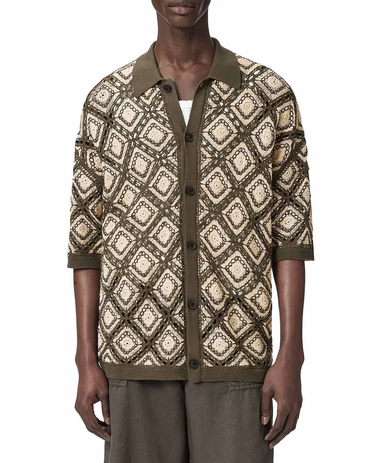 Allsaints Morena Short Sleeve Cardigan