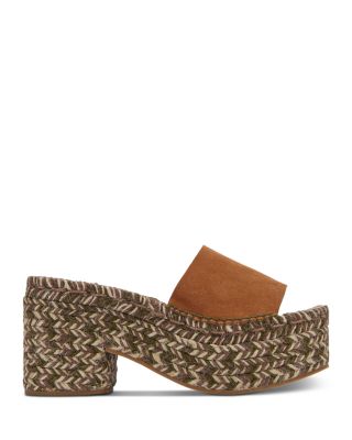 Women's Espadrille Platform Slides
