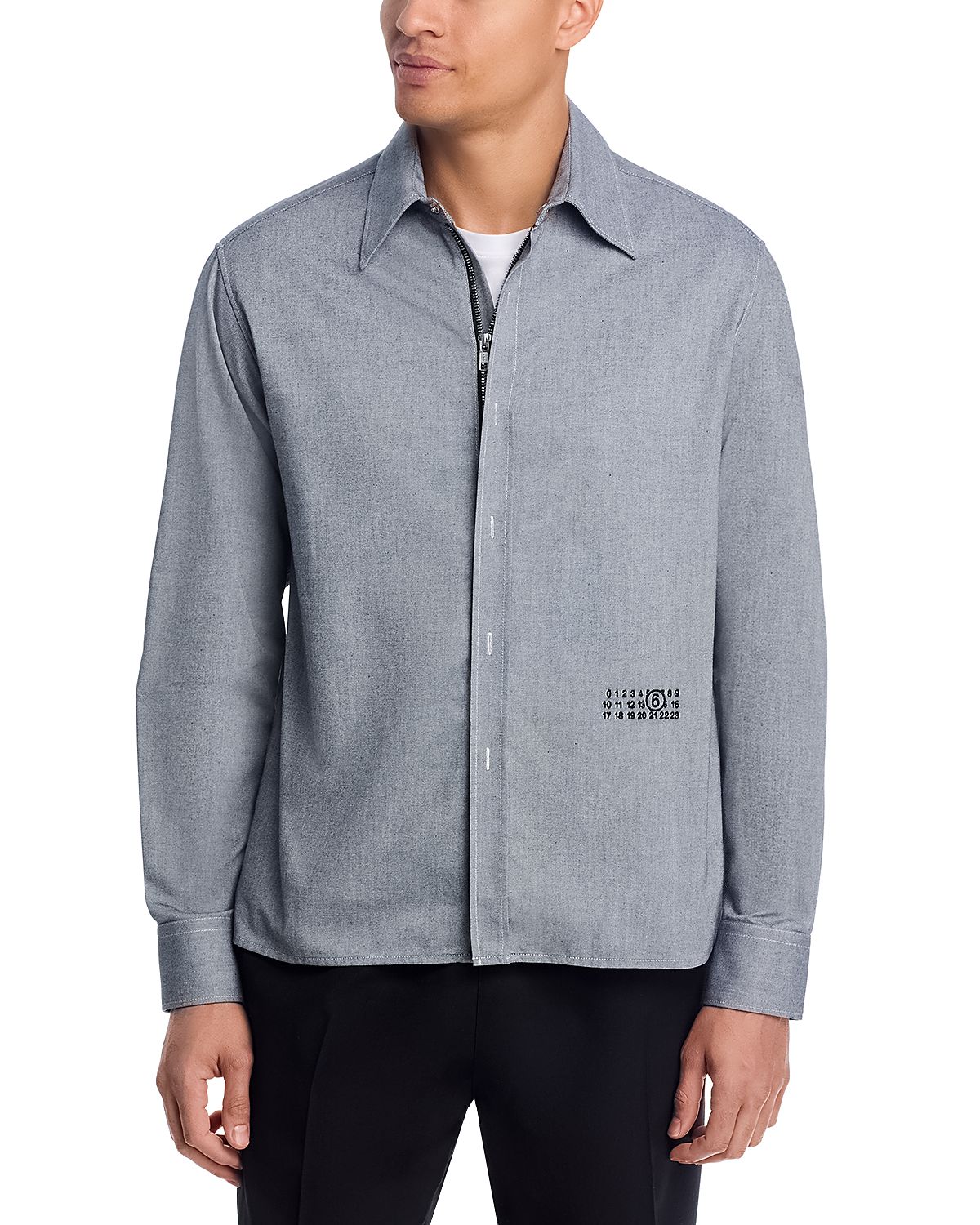 MM6 Maison Margiela Long Sleeve Number Graphic Shirt