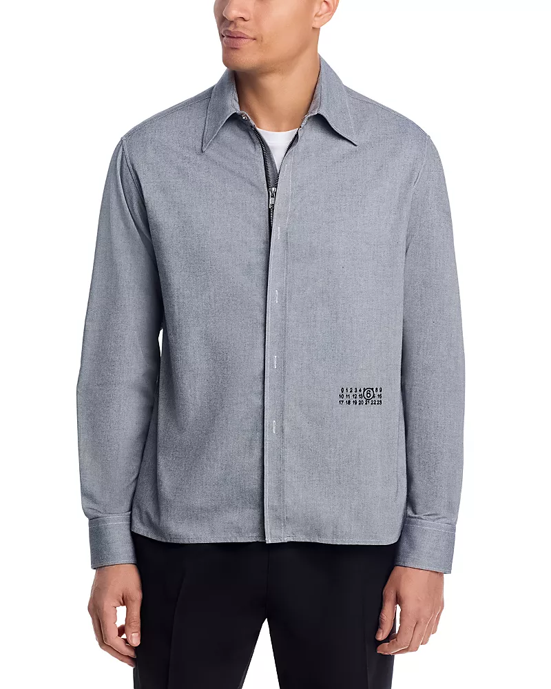 MM6 Maison Margiela Long Sleeve Number Graphic Shirt