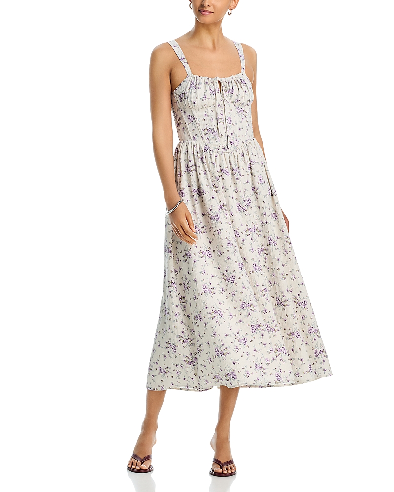 Aqua Tie Midi Dress - Exclusive