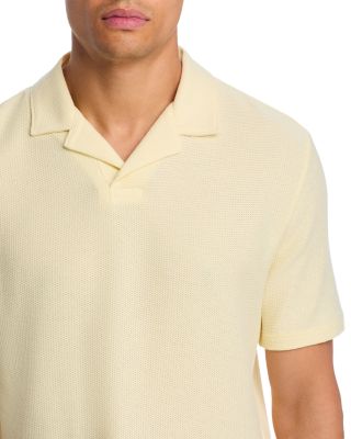 Macro Honeycomb Cabana Johnny Collar Shirt