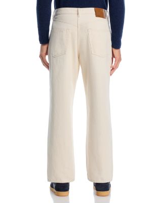 Cotton Barrel-Leg Jeans In Rinse Wash