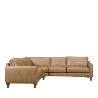 Artie Three Piece Leather Sectional