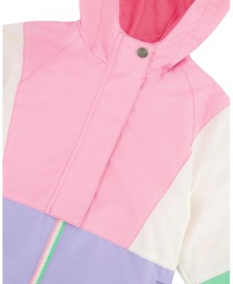 Girls' 3-in-1 Two-Piece Mid-Season Colorblock Outerwear Set - Little Kid