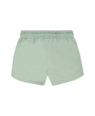 Girls' Organic Cotton Elastic Drawstring Jersey Shorts - Little Kid
