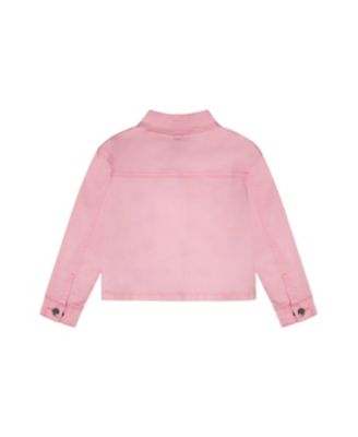 Girls' Embroidered Patches Denim Jacket - Big Kid